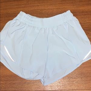 Light blue lululemon shorts
